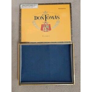 Don Tomas Classico Presidente Large Empty Cigar Box Vintage